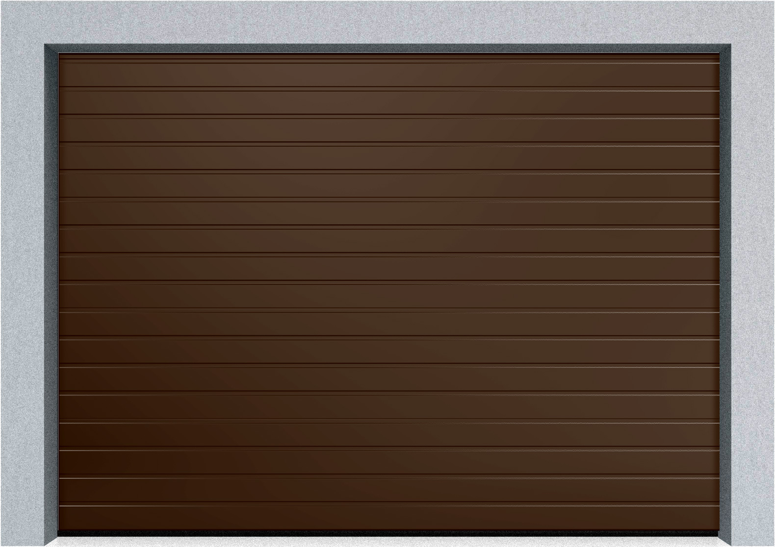  Автоматические секционные промышленные ворота Alutech ProTrend 7000х6000 S-гофр, Микроволна стандартные цвета, фото 2 