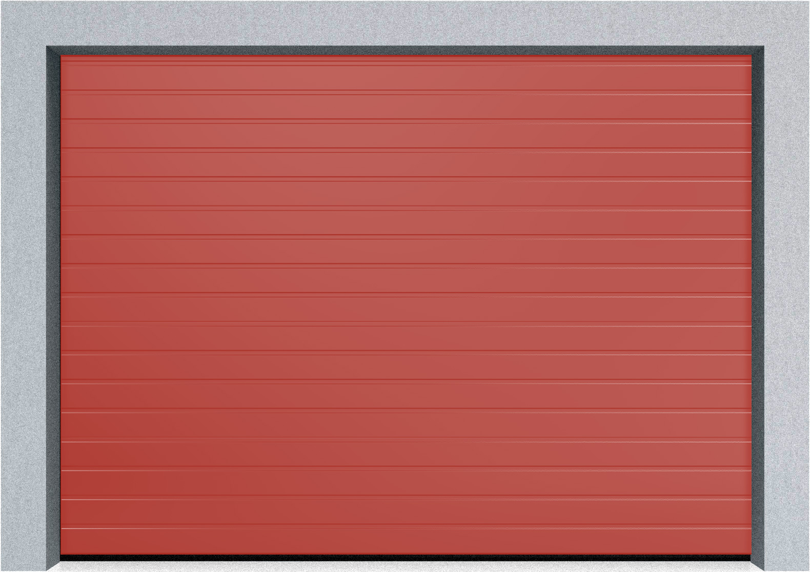  Секционные гаражные ворота Hormann LTE 42 4500х1875 S-гофр, Микроволна стандартные цвета, фото 1 