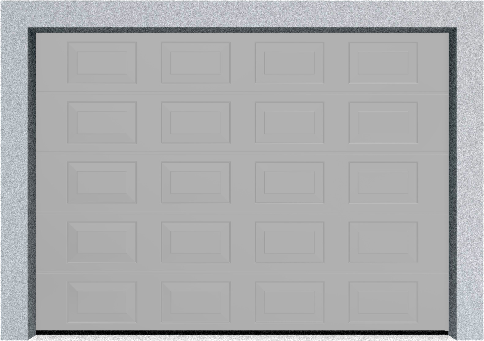 Секционные гаражные ворота DoorHan RSD01 2000x2100 Филенка стандартные цвета, пружины растяжения, фото 5 