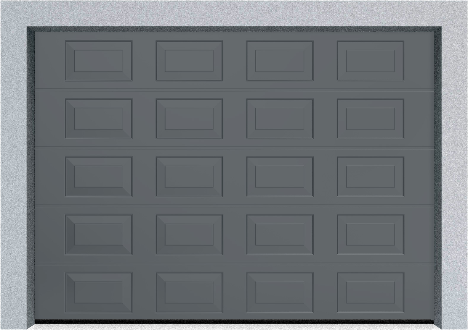  Секционные гаражные ворота DoorHan RSD01 2000x2100 Филенка стандартные цвета, пружины растяжения, фото 9 