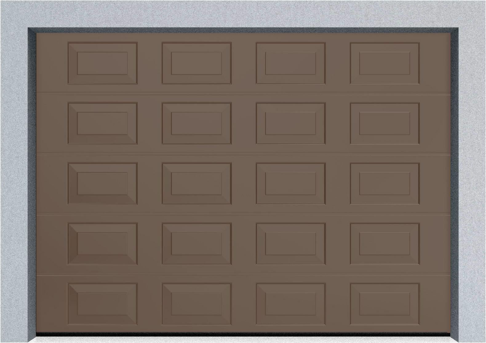  Секционные гаражные ворота DoorHan RSD01 2400x2200 Филенка стандартные цвета, пружины растяжения, фото 2 
