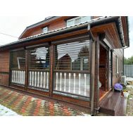  Рольставни SUNROLL прозрачные из поликарбоната 1500x2900, фото 1 
