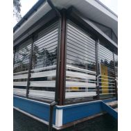  Прозрачные рольставни SUNROLL из поликарбоната 1900 x 2000 мм. , управление электропривод, фото 1 