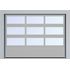  Секционные панорамные ворота серии AluTrend с комбинированным типом полотна (АЛПС) 3000х5625 нижняя панель S-гофр, Микроволна стандартные цвета, фото 17 