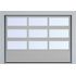  Секционные панорамные ворота серии AluTrend с комбинированным типом полотна (АЛПС) 4250х4500 нижняя панель S-гофр, Микроволна стандартные цвета, фото 18 