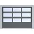  Секционные панорамные ворота серии AluPro с комбинированным типом полотна (АЛПС) 2250х5750 нижняя панель S-гофр, Микроволна стандартные цвета, фото 9 