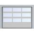  Секционные панорамные ворота серии AluPro с комбинированным типом полотна (АЛПС) 2250х5750 нижняя панель S-гофр, Микроволна стандартные цвета, фото 15 